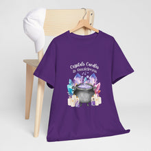 Load image into Gallery viewer, Crystals Candles & Cauldrons Unisex Heavy Cotton Tee