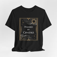 Load image into Gallery viewer, Powered By Crystals Unisex Jersey Short Sleeve Tee