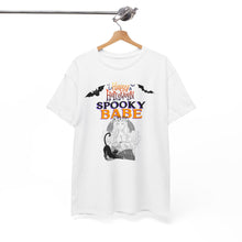 Load image into Gallery viewer, Happy Halloween Spooky Babe Unisex Heavy Cotton Tee