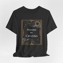 Load image into Gallery viewer, Powered By Crystals Unisex Jersey Short Sleeve Tee