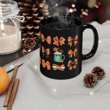 Load image into Gallery viewer, Halloween Bows Black Mug