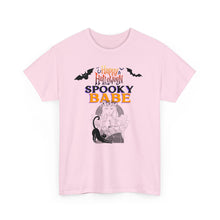 Load image into Gallery viewer, Happy Halloween Spooky Babe Unisex Heavy Cotton Tee