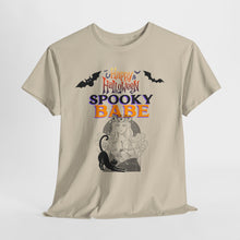 Load image into Gallery viewer, Happy Halloween Spooky Babe Unisex Heavy Cotton Tee