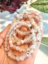 Load image into Gallery viewer, Black Flower Agate Beaded Bracelet for Growth, Protection, and Inner Strength