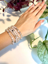 Load image into Gallery viewer, Black Flower Agate Beaded Bracelet for Growth, Protection, and Inner Strength