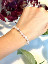 Load image into Gallery viewer, Black Flower Agate Beaded Bracelet for Growth, Protection, and Inner Strength