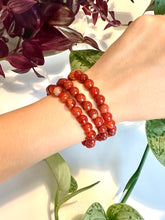 Load image into Gallery viewer, Carnelian Beaded Bracelet for Motivation, Courage, and Creativity