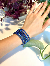Load image into Gallery viewer, Lapis Lazuli Beaded Bracelet for Wisdom, Truth, and Inner Power