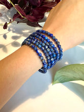 Load image into Gallery viewer, Lapis Lazuli Beaded Bracelet for Wisdom, Truth, and Inner Power