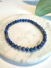 Load image into Gallery viewer, Lapis Lazuli Beaded Bracelet for Wisdom, Truth, and Inner Power