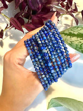 Load image into Gallery viewer, Lapis Lazuli Beaded Bracelet for Wisdom, Truth, and Inner Power