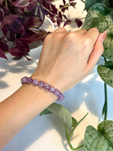 Load image into Gallery viewer, Lavender Amethyst Beaded Bracelet for Peace, Intuition, and Gentle Healing
