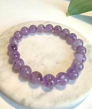 Load image into Gallery viewer, Lavender Amethyst Beaded Bracelet for Peace, Intuition, and Gentle Healing