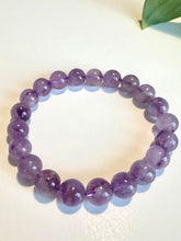 Load image into Gallery viewer, Lavender Amethyst Beaded Bracelet for Peace, Intuition, and Gentle Healing