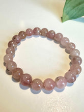 Load image into Gallery viewer, Lavender Rose Quartz Beaded Bracelet for Love, Healing, and Inner Peace