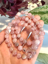 Load image into Gallery viewer, Lavender Rose Quartz Beaded Bracelet for Love, Healing, and Inner Peace