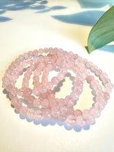 Load image into Gallery viewer, Rose Quartz Beaded Bracelet for Love, Compassion, and Emotional Healing