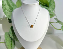 Load image into Gallery viewer, Tiger Eye Crystal Bead with 925 Silver Adjustable Needle Necklace