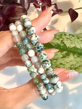 Load image into Gallery viewer, Tree Agate Beaded Bracelet for Growth, Stability, and Inner Peace