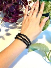 Load image into Gallery viewer, Black Obsidian Beaded Bracelet for Protection, Grounding, and Inner Strength