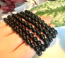 Load image into Gallery viewer, Black Obsidian Beaded Bracelet for Protection, Grounding, and Inner Strength