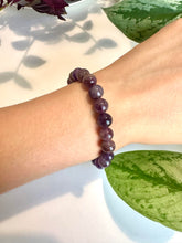 Load image into Gallery viewer, Brown Amethyst Beaded Bracelet for Spiritual Grounding, Clarity, and Transformation