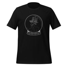Load image into Gallery viewer, Crystal Ball Art Black Unisex Tee