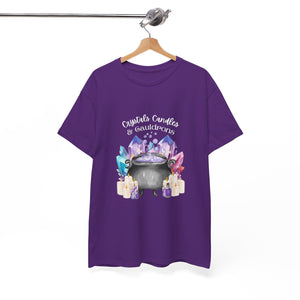 Crystals Candles & Cauldrons Unisex Heavy Cotton Tee