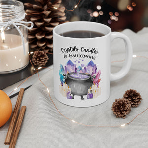 Crystals Candles & Cauldrons Ceramic Mug