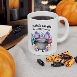 Crystals Candles & Cauldrons Ceramic Mug