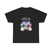 Load image into Gallery viewer, Crystals Candles &amp; Cauldrons Unisex Heavy Cotton Tee
