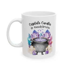 Crystals Candles & Cauldrons Ceramic Mug