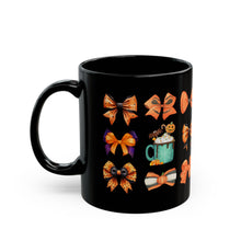 Load image into Gallery viewer, Halloween Bows Black Mug
