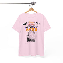 Load image into Gallery viewer, Happy Halloween Spooky Babe Unisex Heavy Cotton Tee
