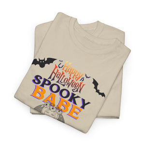 Happy Halloween Spooky Babe Unisex Heavy Cotton Tee