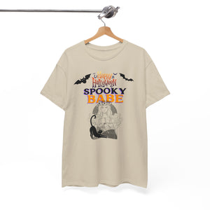 Happy Halloween Spooky Babe Unisex Heavy Cotton Tee