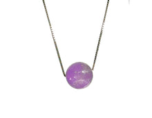 Load image into Gallery viewer, Amethyst Crystal Bead with 925 Silver Adjustable Needle Necklace
