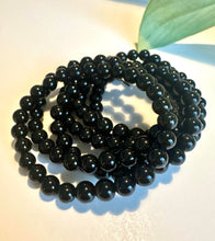 Load image into Gallery viewer, Black Obsidian Beaded Bracelet for Protection, Grounding, and Inner Strength
