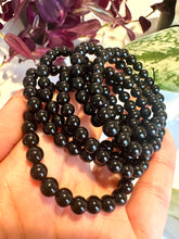 Load image into Gallery viewer, Black Obsidian Beaded Bracelet for Protection, Grounding, and Inner Strength
