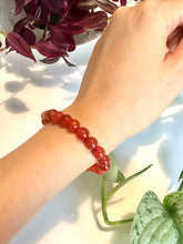 Load image into Gallery viewer, Carnelian Beaded Bracelet for Motivation, Courage, and Creativity
