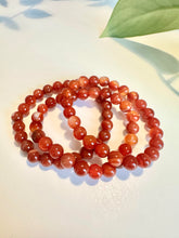 Load image into Gallery viewer, Carnelian Beaded Bracelet for Motivation, Courage, and Creativity
