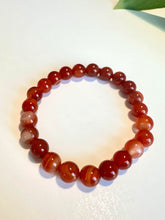 Load image into Gallery viewer, Carnelian Beaded Bracelet for Motivation, Courage, and Creativity
