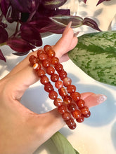 Load image into Gallery viewer, Carnelian Beaded Bracelet for Motivation, Courage, and Creativity
