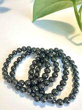 Load image into Gallery viewer, Hematite Beaded Bracelet for Grounding, Protection, and Focus
