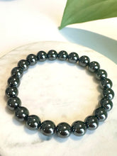 Load image into Gallery viewer, Hematite Beaded Bracelet for Grounding, Protection, and Focus
