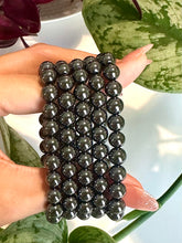 Load image into Gallery viewer, Hematite Beaded Bracelet for Grounding, Protection, and Focus
