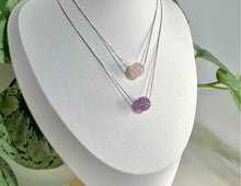 Load image into Gallery viewer, Amethyst Crystal Bead with 925 Silver Adjustable Needle Necklace
