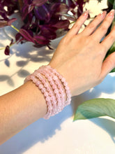 Load image into Gallery viewer, Rose Quartz Beaded Bracelet for Love, Compassion, and Emotional Healing
