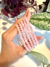 Load image into Gallery viewer, Rose Quartz Beaded Bracelet for Love, Compassion, and Emotional Healing
