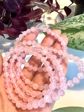 Load image into Gallery viewer, Rose Quartz Beaded Bracelet for Love, Compassion, and Emotional Healing
